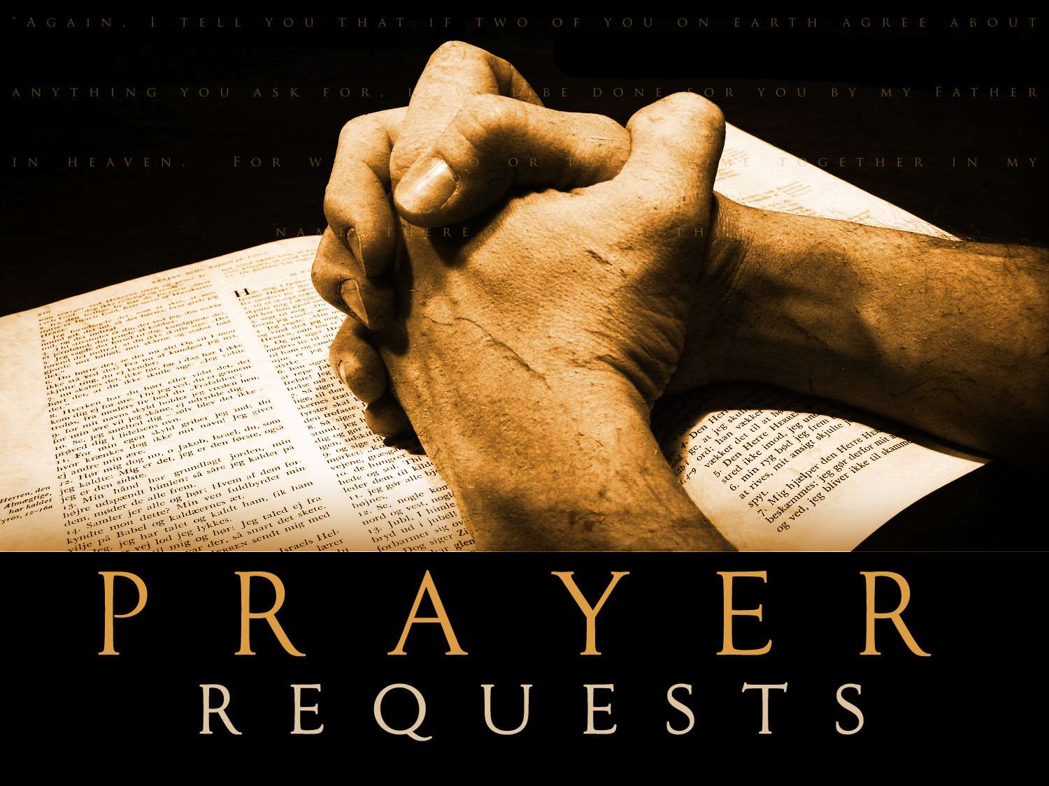 Fill The Prayer Request Form